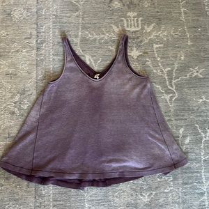 We the free purple flowy tank